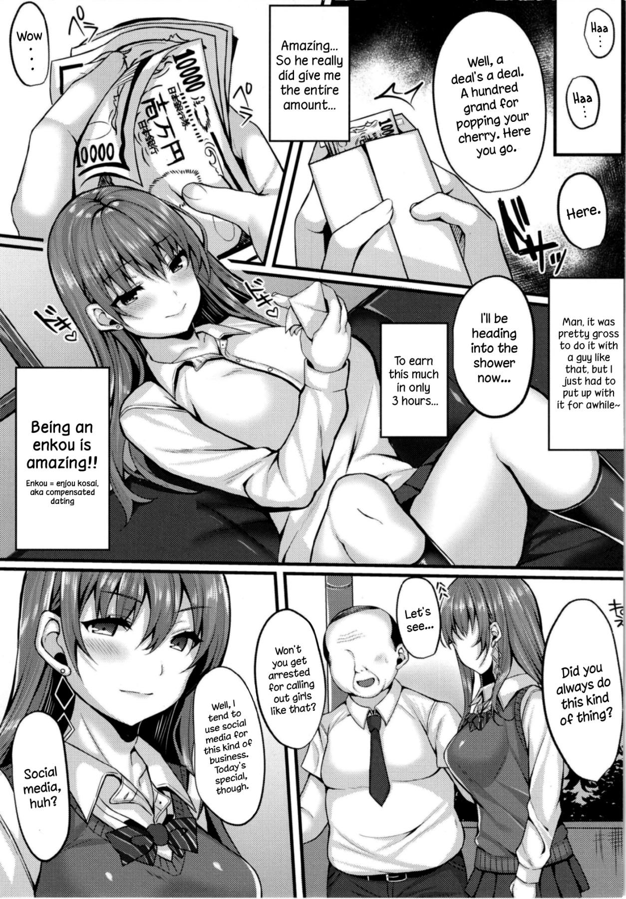 Hentai Manga Comic-Sparkling Influencer Co-Ed Falls Into Enkou Trap-Read-8